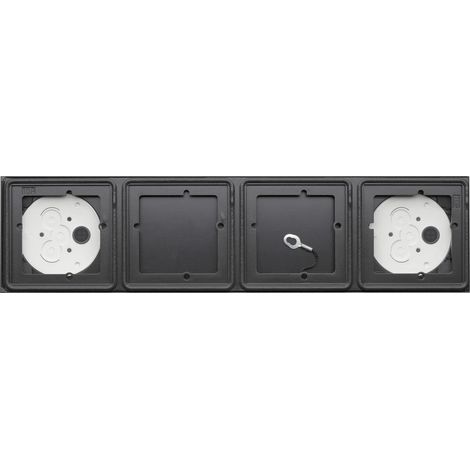 Gira Caja sup. 4 vías System 106 antracita [5504910], 5504 910