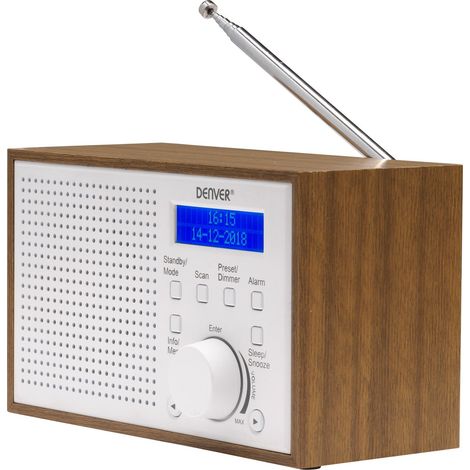 Radio FM/DAB+ Legno/Bianco (1/5)