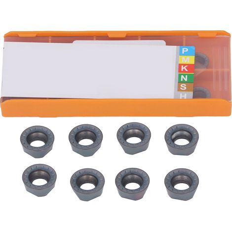 10 Pièces Plaquettes Carbure Rondes Revêtues pour Tournage Bois Métal Fraisage CNC Porte-Outil (1/5)