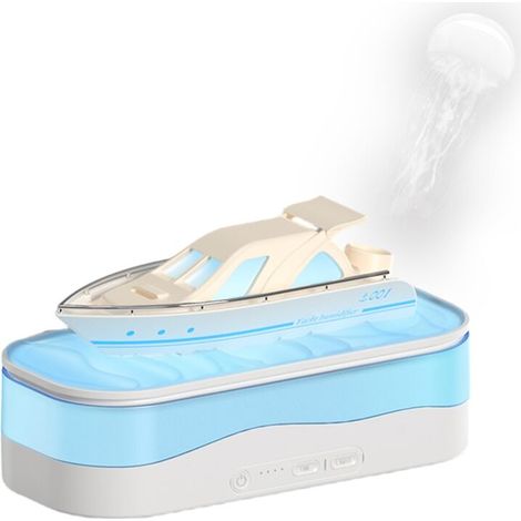 Diffuseur d'huiles essentielles à ultrasons de 150 ml, diffuseur de méduses double mode, lumière RVB 7 couleurs, minuterie 1/3/5h et recharge supérieure, 30 dB silencieux pour la maison, la chambre (1/5)