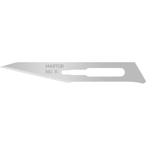 MARTOR SKALPELLKLINGE 11 Spezialschliff Lame de rechange de cutter 66 mm acier 10 pc(s) S814482 (1/4)
