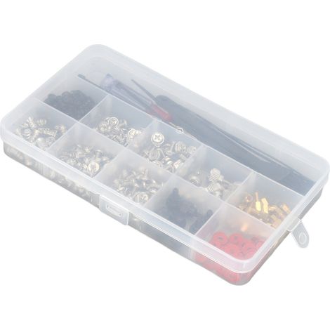 362-teiliges Computer-Schraubenset, Kabelbinder, Schraubendreher, Unterlegscheiben, Reinigungsbürste, Wartungsset (1/5)