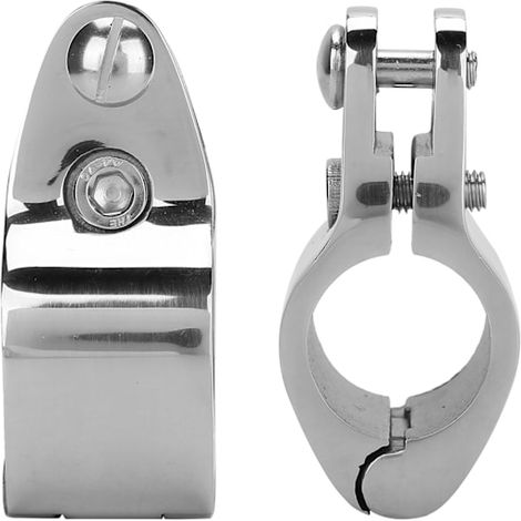 Deux ferrures coulissantes pour mâchoires supérieures en acier inoxydable pour charnières marines, 30 mm/1,18 po. (1/5)