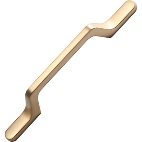 Möbelgriff, Schubladengriff, Zinklegierung, vergoldeter Möbelgriff, rostbeständig (Lochabstand 192 mm)