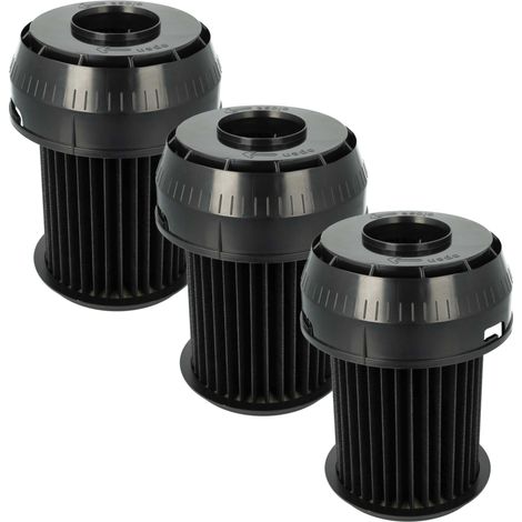 vhbw set da 3x filtro a pieghe piatte compatibile con Bosch BGS 6253102, 6-2531IL (serie 02-04), 6 All aspirapolvere - Cartuccia filtrante