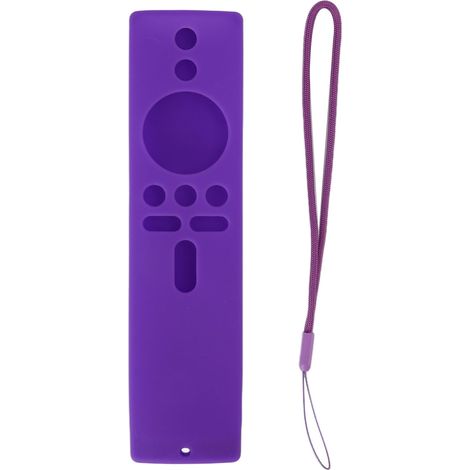 Funda protectora antideslizante de silicona para el mando a distancia de Xiaomi Mi Box S y Xiaomi Mi TV Stick (morado)