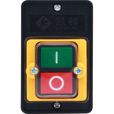 Interrupteur à bouton-poussoir étanche 220V/380V 10A – Commande directe pour équipements industriels – Botier ignifuge PC – Usage en milieu humide (1/4)