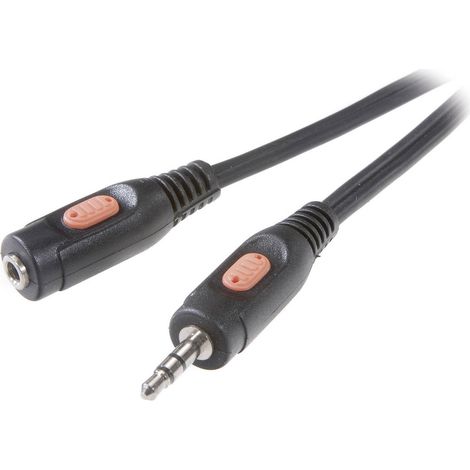 SpeaKa Professional SP-7869784 Klinke Audio Verlängerungskabel [1x Klinkenstecker 3.5 mm - 1x Klinke