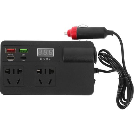 Auto-Wechselrichter, Auto-Wechselrichter, Wechselrichter, Auto-Steckdosen-Adapter, ABS-Auto-Adapter (1/5)