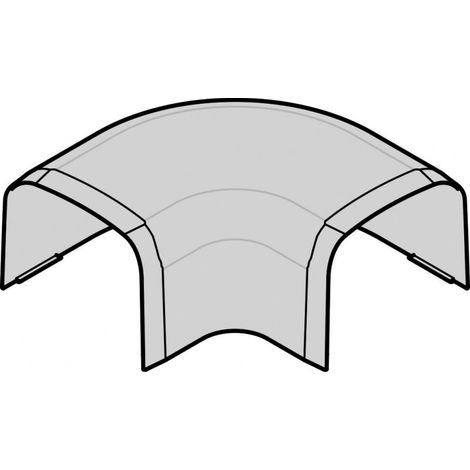 Angle plat CLM65090 Blanc P - GOULOTTE DISTRIBUTIO HAGER CLM650905