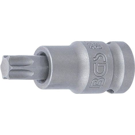 Douille à Embouts à Choc 55 mm - 12,5 mm (1/2), Profil Torx T55 - Résistante et Précise - Acier - D-Work (1/5)