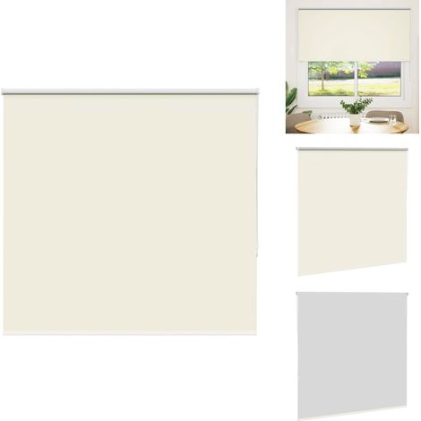 Store enrouleur occultant blanc cassé 165x150 cm largeur tissu - Store Enrouleur - Stores Enrouleurs - Store De Jour Et De Nuit - Store Occultant (1/5)