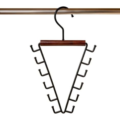Organisateur de cintres pour Placard 12 Crochets Robustes Support Étagère (1/5)