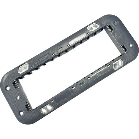 Supporto 6 posti compatibile Bticino Axolute per cassetta 6 moduli Ettroit AN0206 (1/3)
