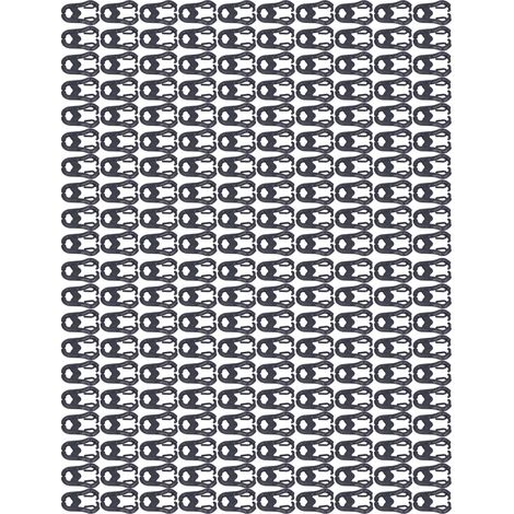 Lot de 200 bagues plastique noires pour bec de poule, anneaux nasaux pour volailles, accessoires d'élevage agricole, forme D (1/5)