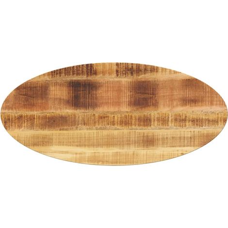 Tischplatte 110x40x2,5 cm Oval Massivholz Mango
