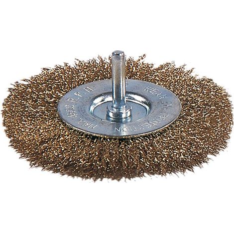 Cepillo circular Acero latonado Ratio - talla ø 50 mm.