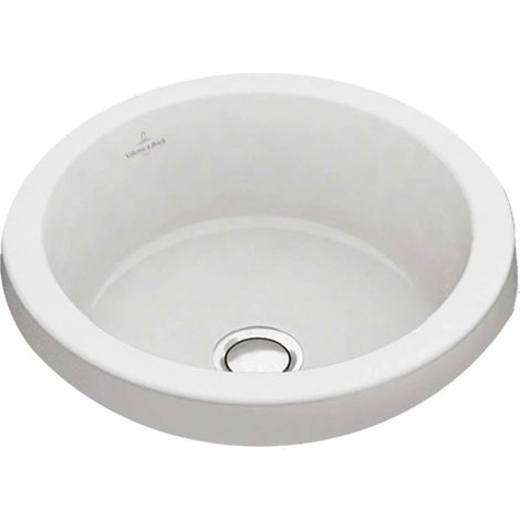 Architectura, Lavabi sottopiano, Diametro: 340 mm, tondo, parete esterna smaltata, senza piano rubinetteria, senza troppopieno, I modelli senza troppopieno devono essere dotati di piletta non chiudibi (1/3)