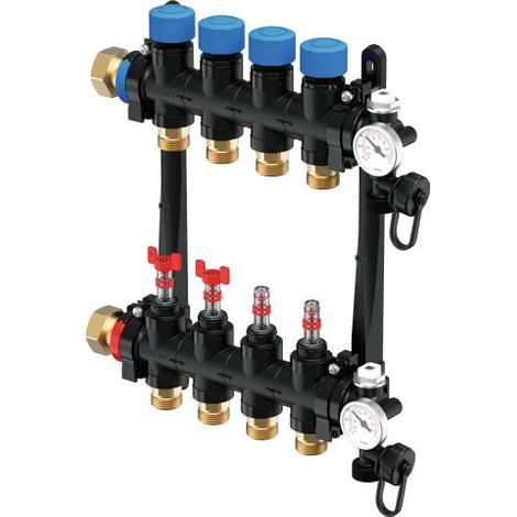 Vario M Verteiler mit Durchflußmesser FM 4X G3/4 Euro
