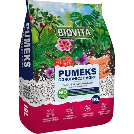 Biovita Garten-Bimsstein 18L 100% natürlich BIO-Drainage