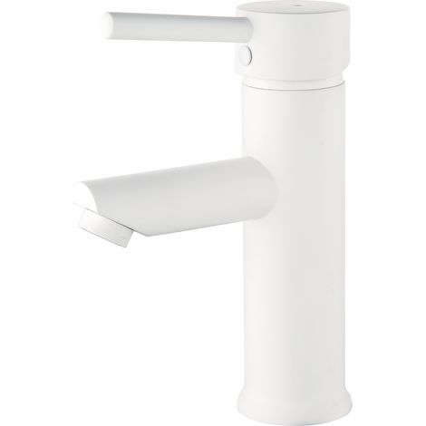 Essebagno Deco niedriger Waschtischmischer mattweiß