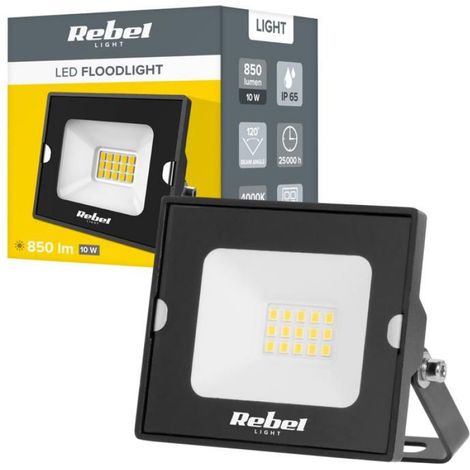 Projecteur LED - 10 W - 4000 K - IP65 - Extérieur Jardin Terrasse - 1 Pièce (1/4)