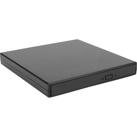 Lecteur optique externe USB 2.0 Graveur DVD portable haute vitesse pour ordinateur portable Noir (1/5)
