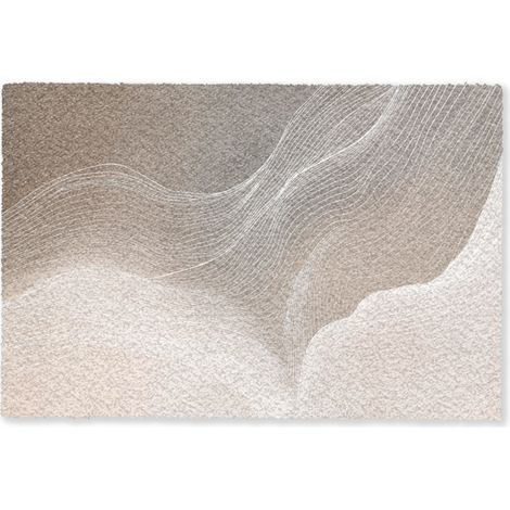 ZERBINO Linee ondulate - Correnti d'aria - Armonioso 60x40 cm (1/5)
