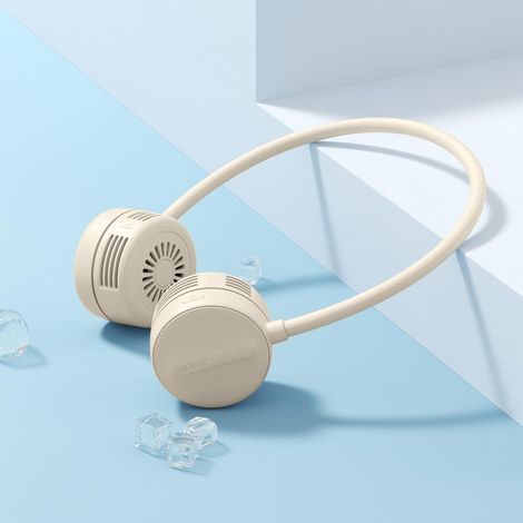 Tragbarer Nackenventilator, Mini-Nackenventilator und Hängeventilator (braun) (1/5)