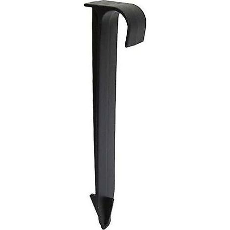 100Pcs Supports De Tuyau De Tube Dn16 Type C Enjeux Au Sol Pour Tuyauterie De Tuyau Pe Raccords D'Irrigation Par Gouttières Connecteurs D'Eau De Jardin (1/4)