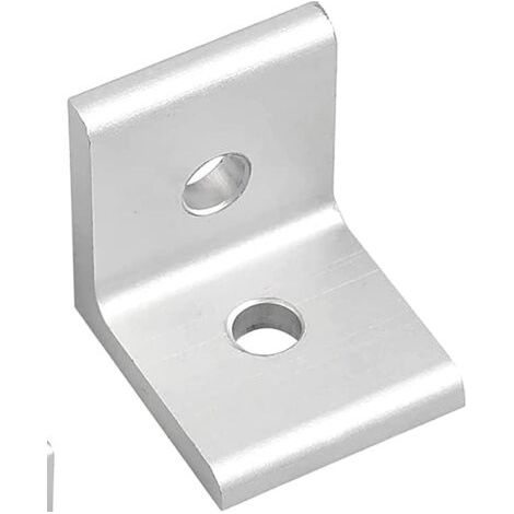 10 Pièces équerre de Fixation Metal, équerre de Fixation(20 x 20 x 18mm), équerre étagère Angle 90 Degrés Equerre, Equerre Metal pour Aluminium (20 x 20 x 18mm) (1/3)