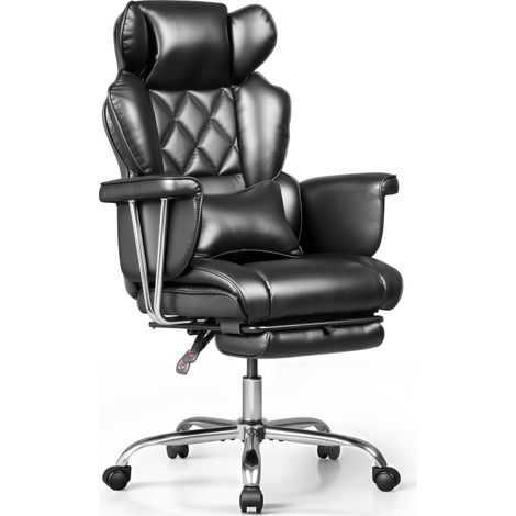 Sedia da ufficio, ergonomica, 76 x 71 x 114 cm, nero (1/5)
