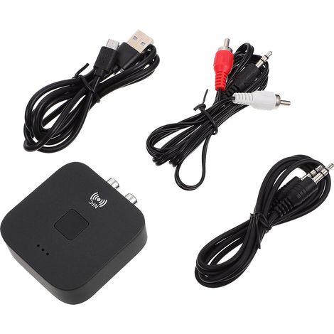 Récepteur Audio sans Fil Portable NFC en Abs pour Usage Domestique et Bureau Adaptateur 3.5 2rca Compatible Dc5v et Portée ≤10m (1/5)