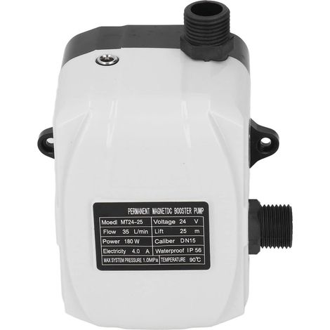 DC24V EU Plug AC100-240V Automatic Water Pressure Booster Pump 180W for Kitchen Shower and Sink (1/5)