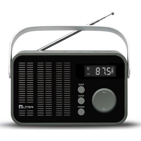 Radio OLIVIA PLL con sintonización digital, modelo 261, color negro.