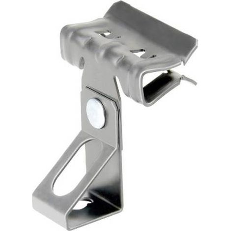 Attache à clipser pour tige filetée M6 CVA - Épaisseur de la bride 15-20 mm - zinc lamellaire - Boite de 50 - CELO - 915206CVA (1/4)