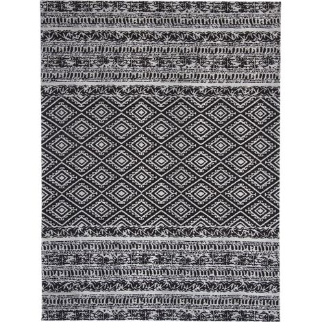 Tappeto Sunny 100 in poliestere nero vintage 160x230 cm (1/4)