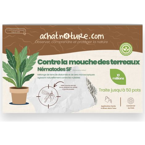 Nématodes SF contre mouches des terreaux - 10 millions - 50 pots