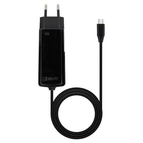 Cargador de portátil GAN USB-C PD 90W, Negro