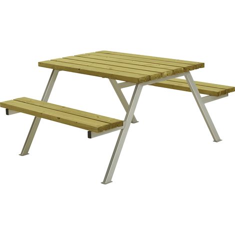FRANKEL kaiserkraft, Ensemble table et bancs, sans dossier, (1/2)