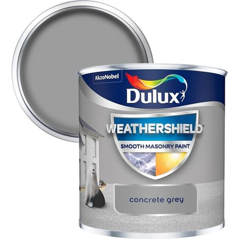 Dulux All Weather Protection Smooth Masonry - 250ml - Concrete Grey