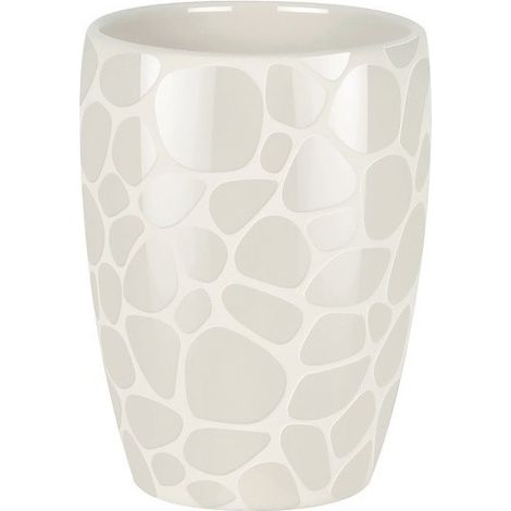 Goblet Céramique DARWIN PEBBLE Blanc Brillant Spirella (1/2)