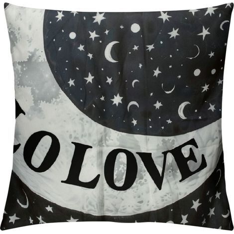 Taie d'oreiller blanche, pouces, taie d'oreiller décorative pour la Saint-Valentin, décoration avec texte en forme de cœur, convient pour le canapé du salon, blanche. (1/5)