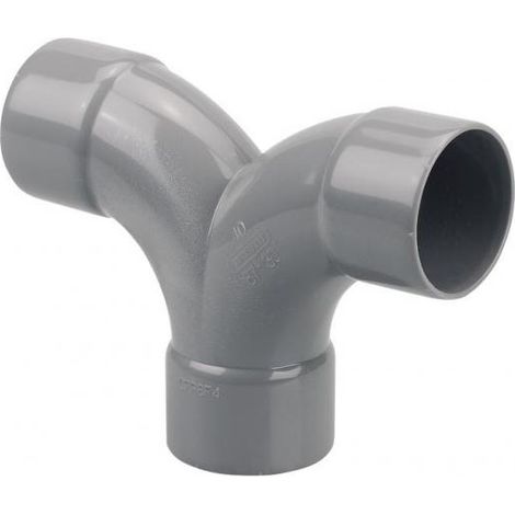Coude double parallèle Femelle-Femelle 87° D40 - WAVIN - 4005700 (1/2)