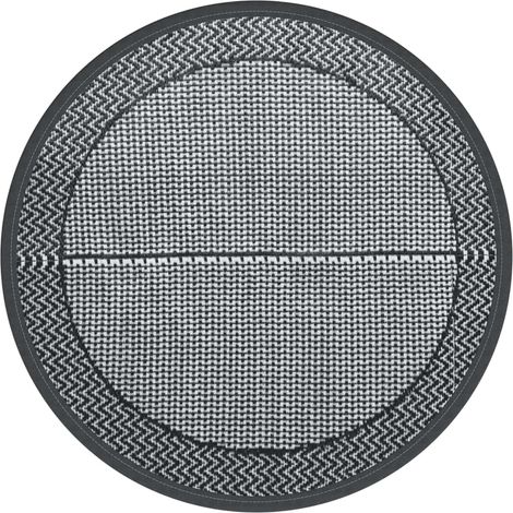 Outdoor-Teppich ARAKIL Grau Ø160 cm PP vidaXL