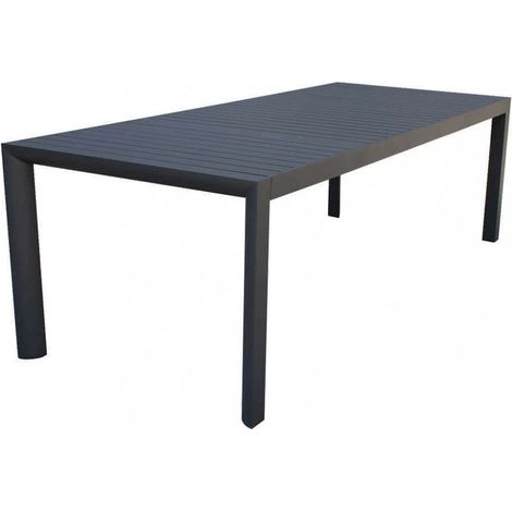 Tavolo Allungabile Houston 135/180x70x75h cm in Alluminio Antracite (1/5)