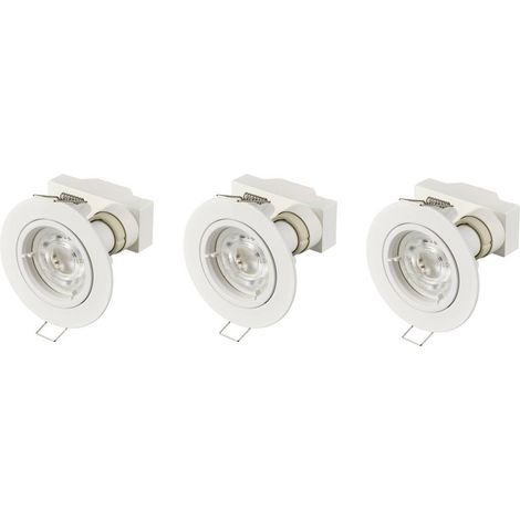 Sygonix SY-6417588 Lampada LED da incasso Kit da 3 LED (monocolore) GU10 3 W Bianco (1/5)