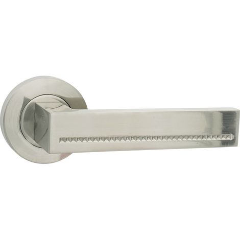 DOMINO Poignée de porte DELUX-R M9 Poignée Sans rosace Nickel (1/5)