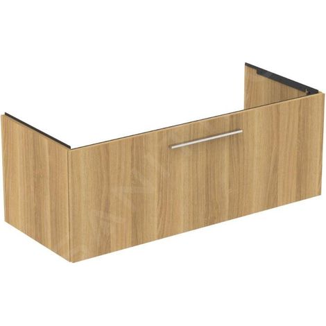 Meuble bas MWT-i.life B 1 tiroir 1200x505x440mm Chêne Nature (1/4)
