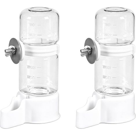 2 PCS Abreuvoir Automatique pour Petits Animaux Automatiques 90 ML pour Cage à Oiseaux et Lapins, Abreuvoir Oiseaux Cage, Abreuvoir Oiseaux et Distributeur Eau Lapin (1/5)